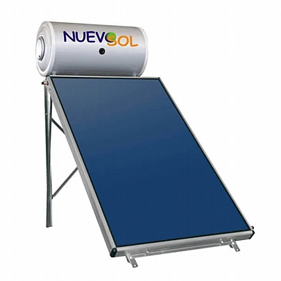 Ηλιακός Θερμοσίφωνας Nuevosol 200 lt με επιλεκτικό κάθετο συλλέκτη επιφάνειας 3,00 m² τριπλής ενέργειας με Glass Boiler
